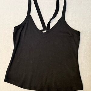 Intimately Free People That Easy Black V-Neck Ribbed Tank Size Small Comfy
